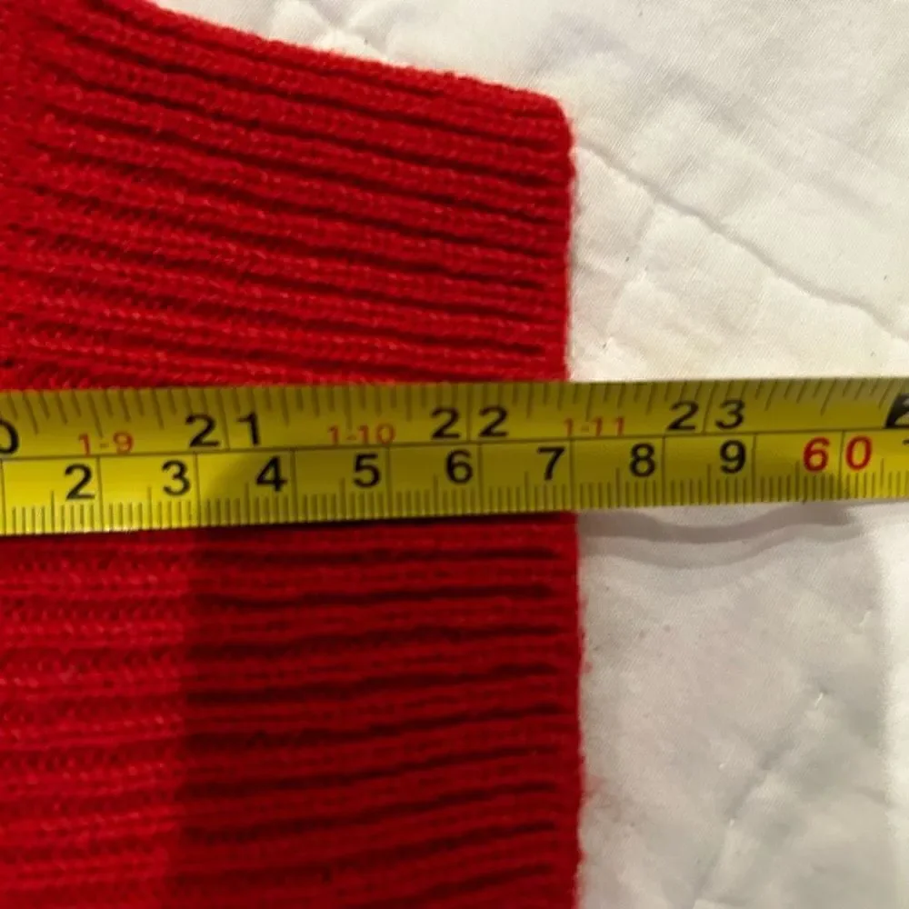 Damart Classic Cardigan in deep red excellent pre owned condition $50 Msrp Large